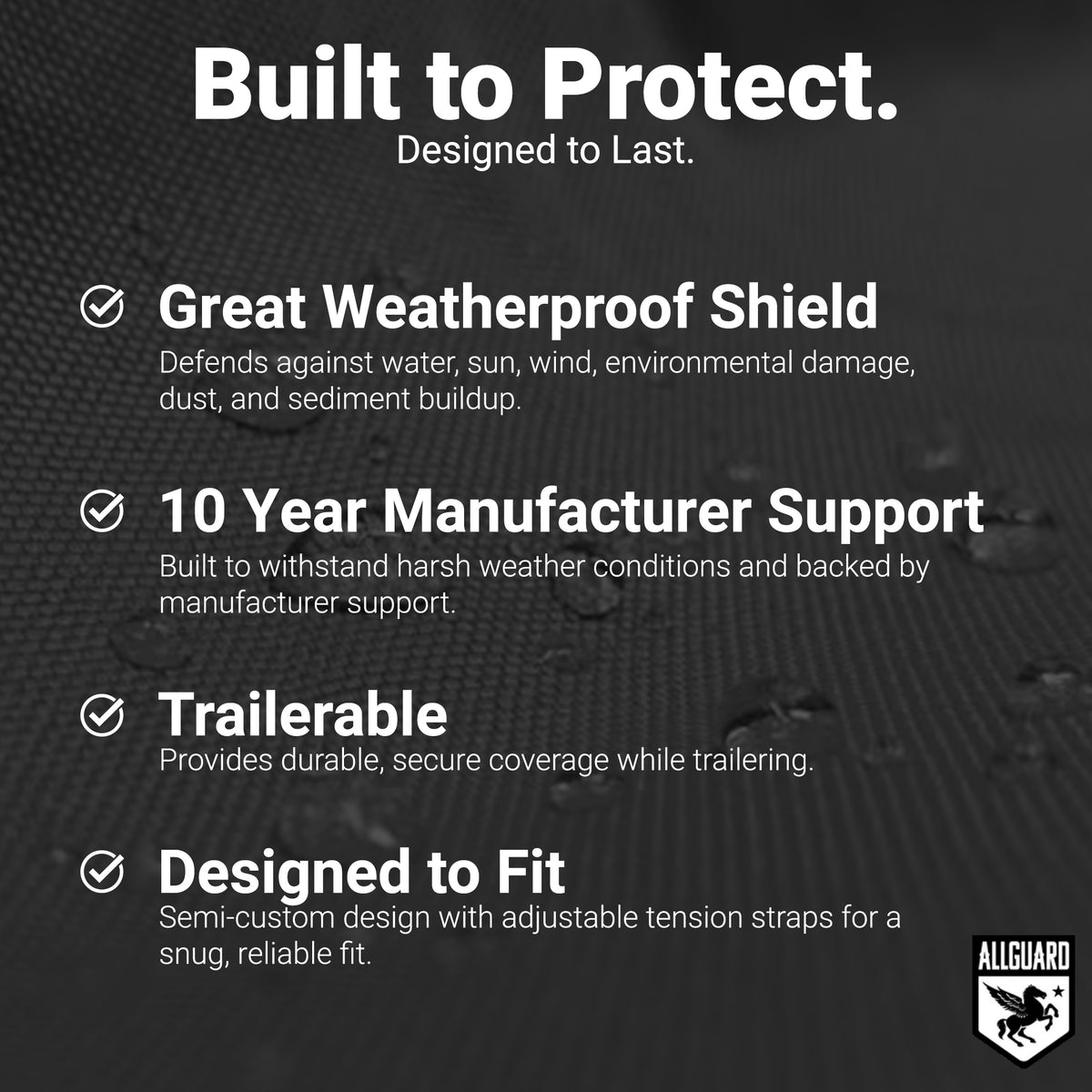 AllGuard Weatherproof ATV Cover black img 5