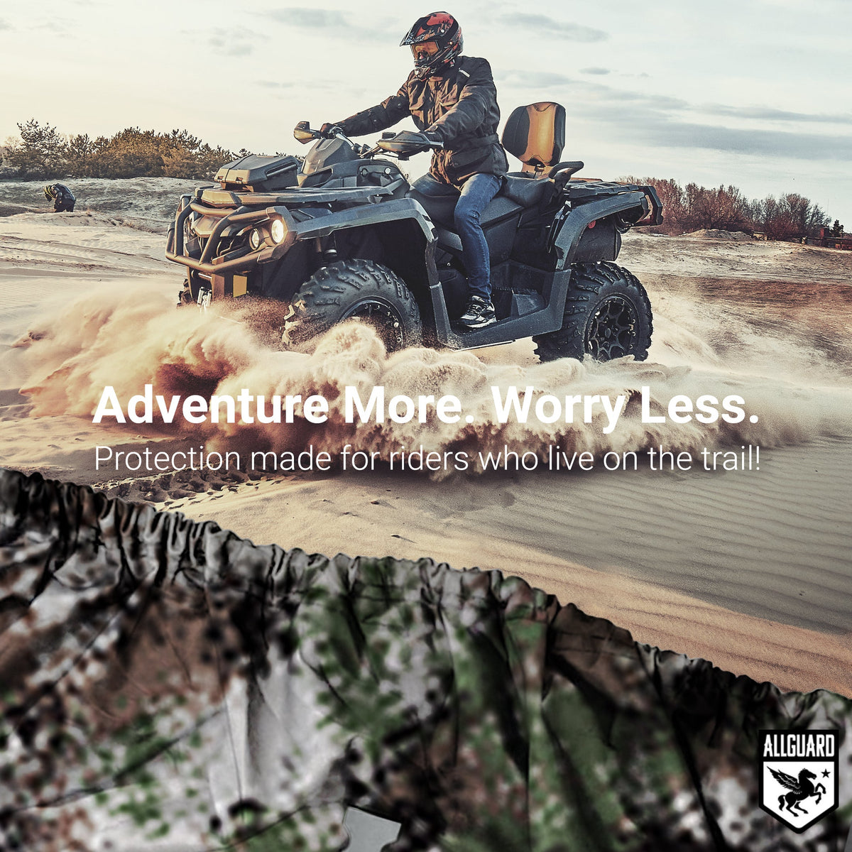 AllGuard Weatherproof ATV Cover digital camo img 2