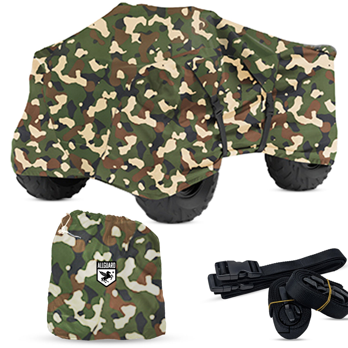 AllGuard Weatherproof ATV Cover woodland camo img 1