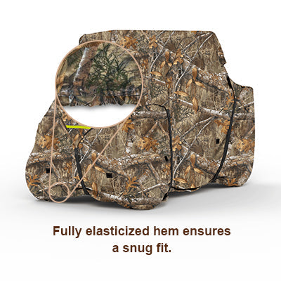 AllGuard Weatherproof Max UTV Cover edge camo hem