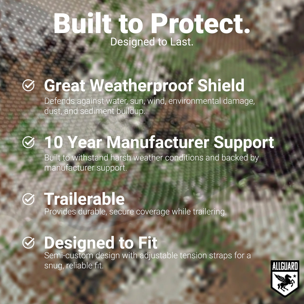 AllGuard Weatherproof UTV Cover digital camo img 5