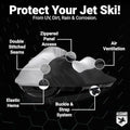 AllGuard Jet Ski Cover Gray/Black – feature callout
