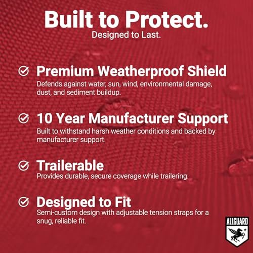 AllGuard Jet Ski Cover Red/Black – built to protect