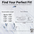 AllGuard Snowmobile Cover Gray/Black – size guide