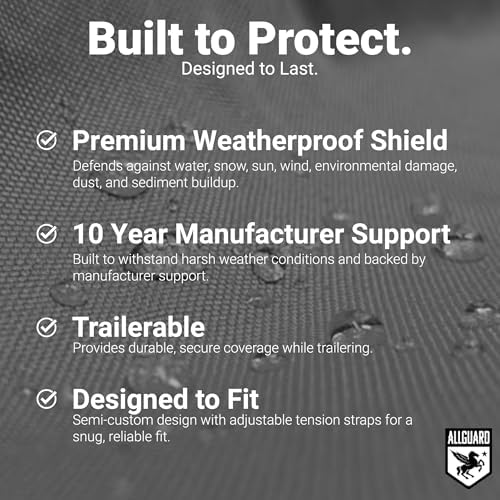 AllGuard Snowmobile Cover Gray/Black – built to protect