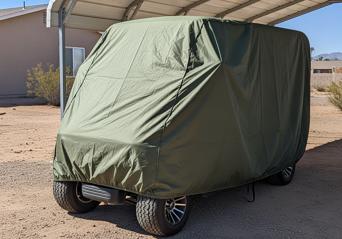 AllGuard Golf Cart Cover green img 3