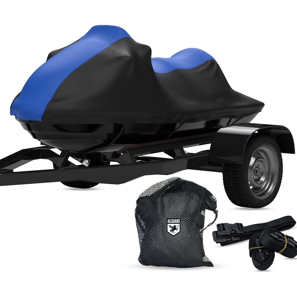 AllGuard Jet Ski Cover Blue/Black – product shot